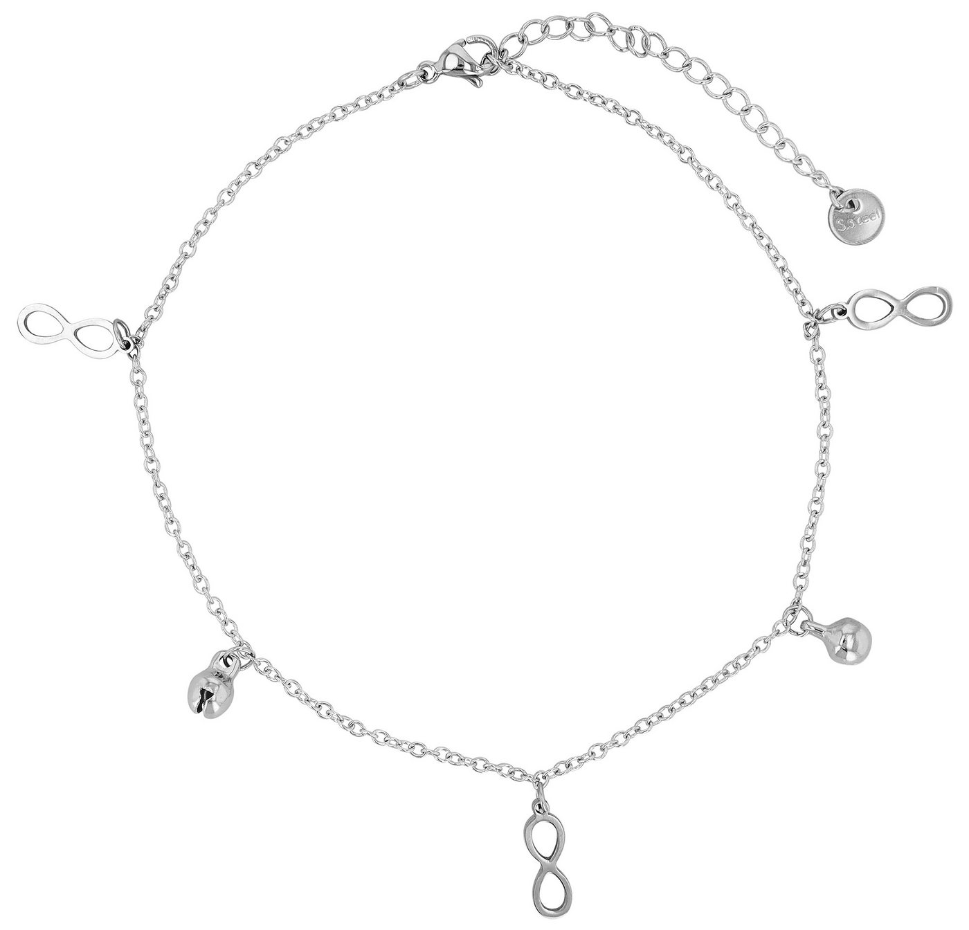 AKZENT Fußkette 5110093 Sommer Must-Have, 4er Pack, Anhänger, Perlen von AKZENT