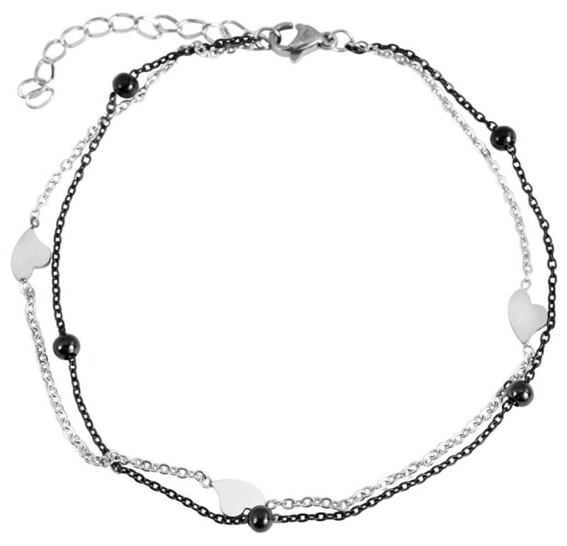 AKZENT Fußkette Freya Edelstahl silber Damen wasserfest von AKZENT