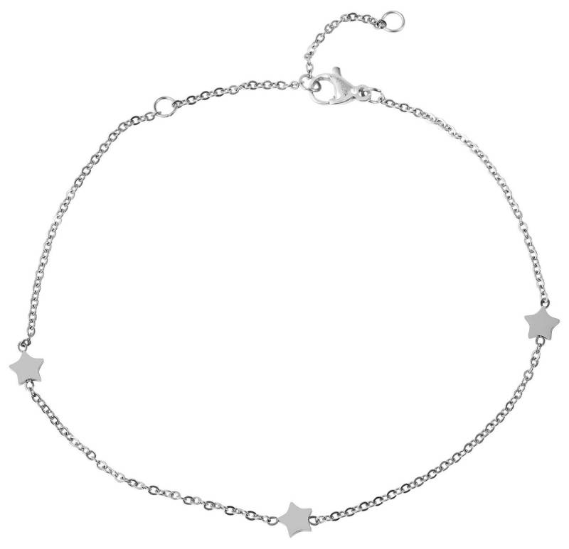 AKZENT Fußkette Raffaela Edelstahl silber Damen wasserfest, Damen FuÃŸschmuck von AKZENT