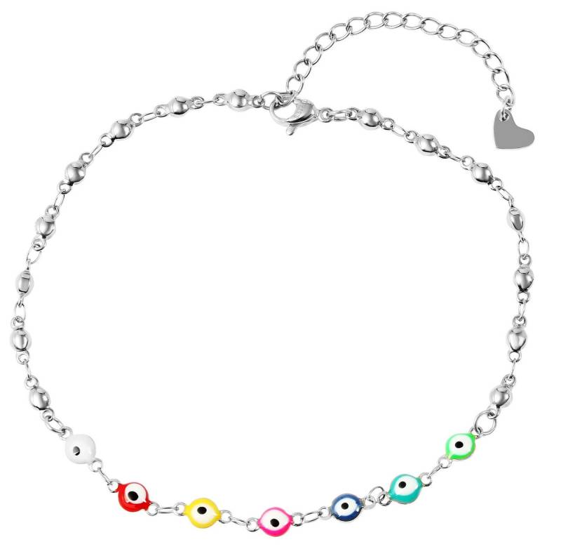 AKZENT Fußkette Tanja Edelstahl silber Damen wasserfest, Damen FuÃŸschmuck von AKZENT