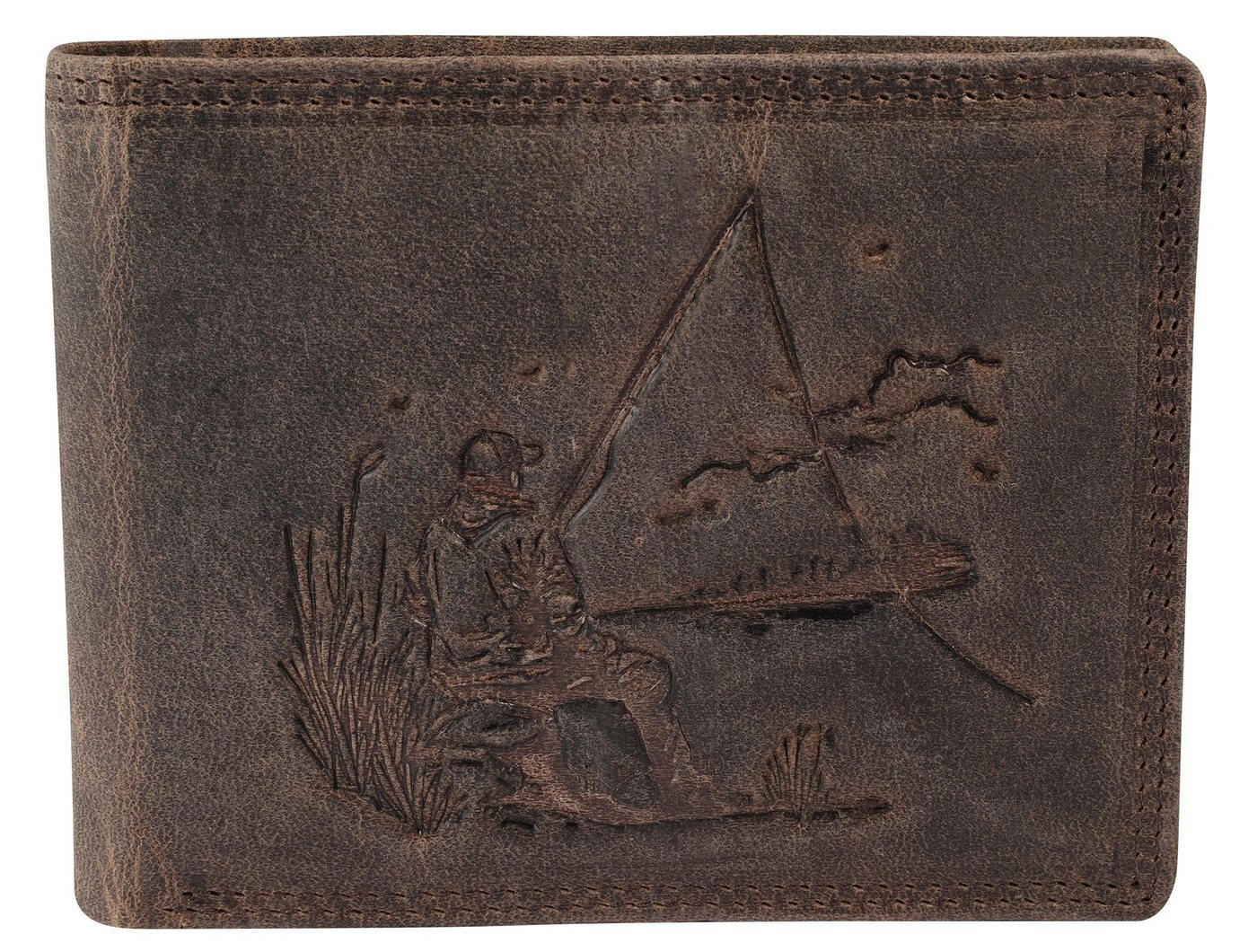 AKZENT Geldbörse 3000524 Querformat, RFID, Echtleder, Angler (Einzeln) von AKZENT