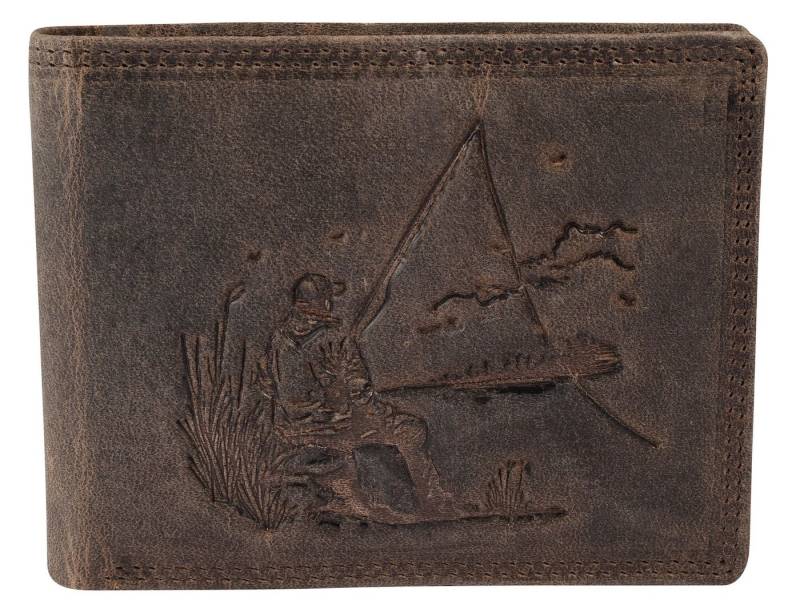 AKZENT Geldbörse 3000524 Querformat, RFID, Echtleder, Angler (Einzeln) von AKZENT