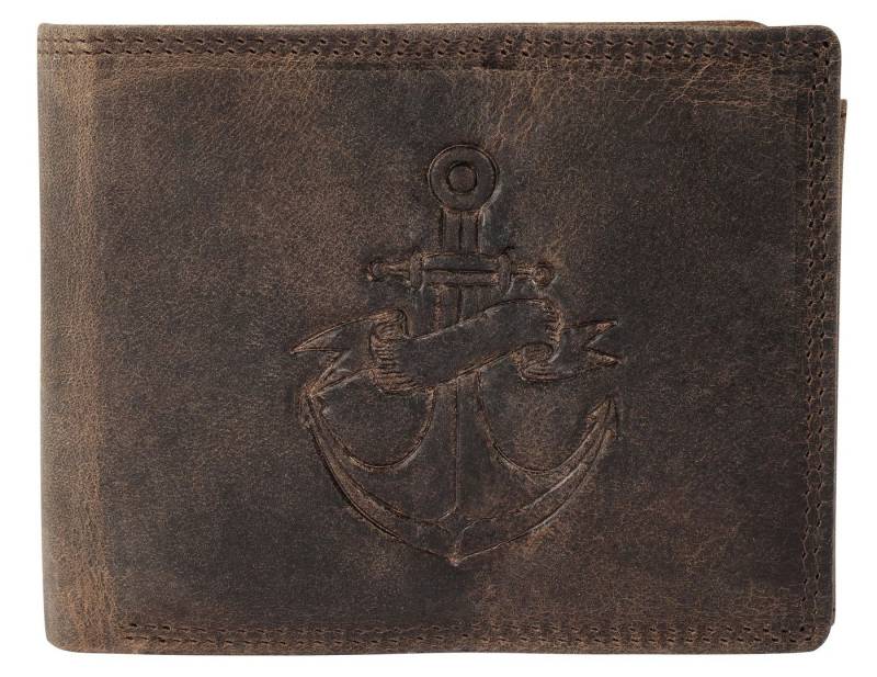 AKZENT Geldbörse 3000530 Querformat, Anker, Echtleder von AKZENT
