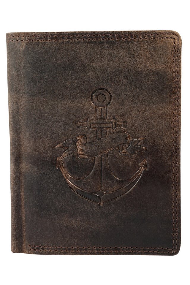 AKZENT Geldbörse 3000531 Anker, Hochformat, Echtleder von AKZENT