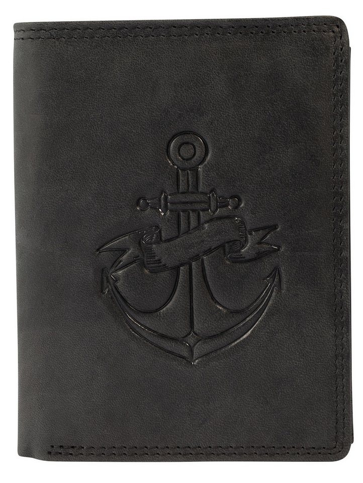 AKZENT Geldbörse 3000531 Anker, Hochformat, Echtleder von AKZENT