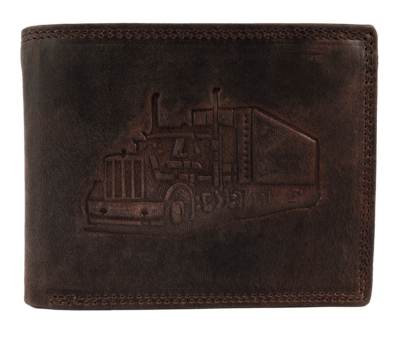 AKZENT Geldbörse 3000534 Querformat, Echtleder, Truck von AKZENT