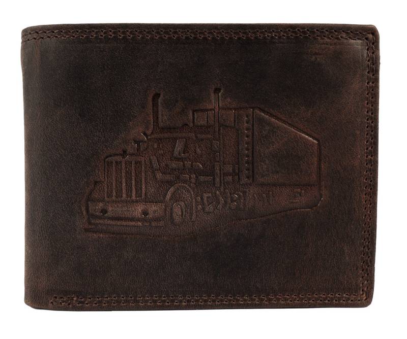 AKZENT Geldbörse 3000534 Querformat, Echtleder, Truck von AKZENT