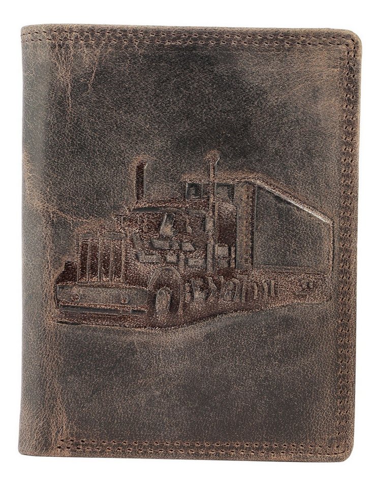 AKZENT Geldbörse 3000535 Echtleder, Hochformat, Truck, RFID von AKZENT