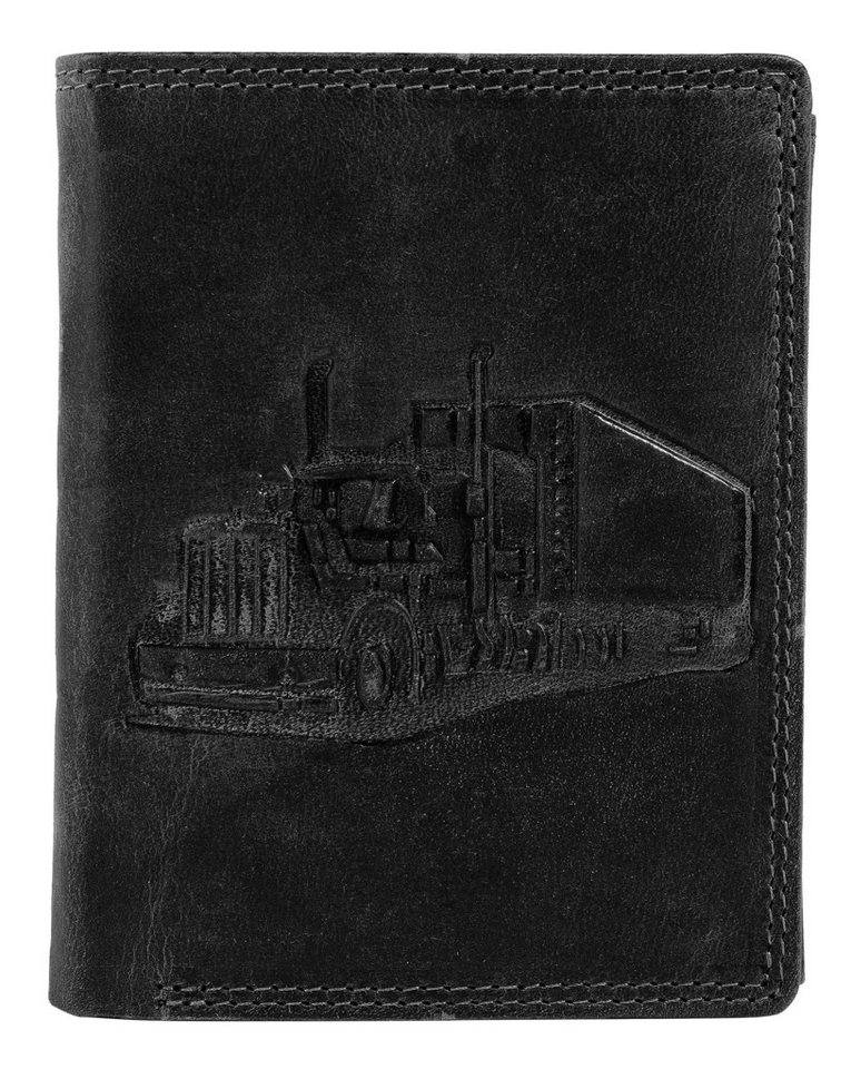 AKZENT Geldbörse 3000535 Echtleder, Hochformat, Truck, RFID von AKZENT