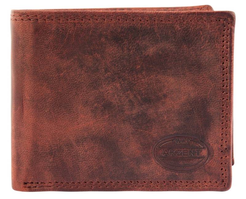 AKZENT Geldbörse Matuk (Einzeln), Herren GeldbÃ¶rse Quer Echtleder von AKZENT