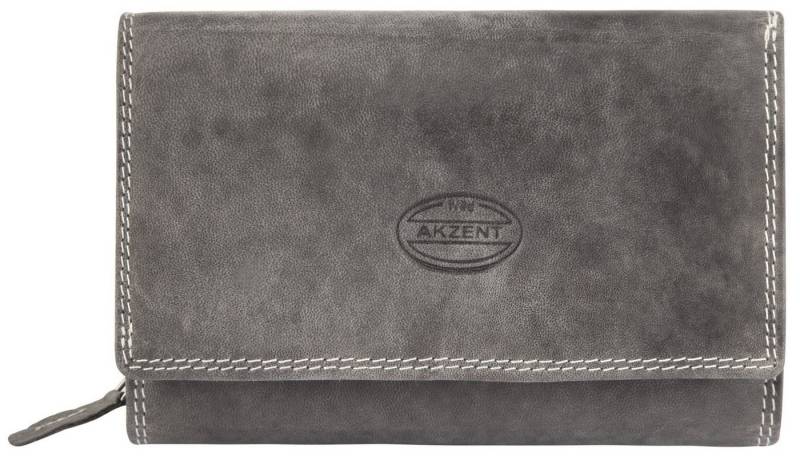 AKZENT Geldbörse Miran Akzent Damengeldbörse aus Echtleder, RFID-Schutz, hellbraun, Damen GeldbÃ¶rse Quer Echtleder von AKZENT