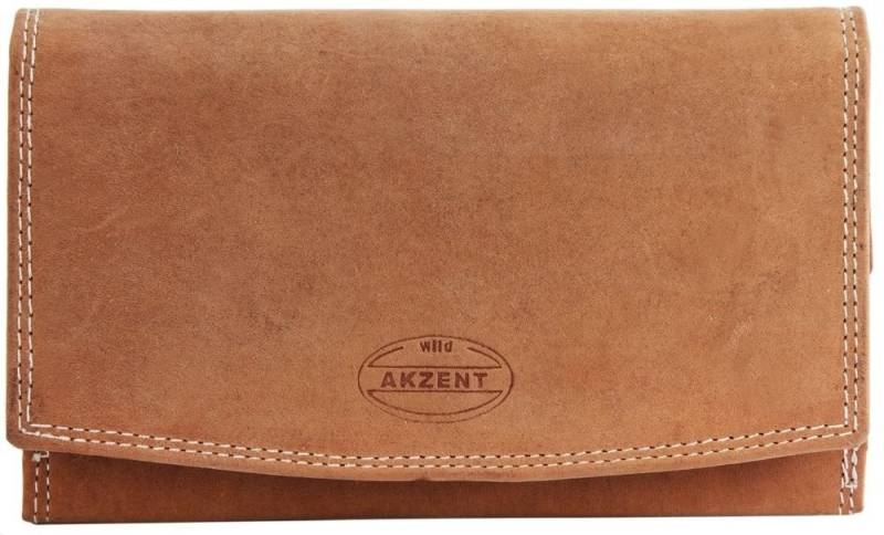 AKZENT Geldbörse Sida Akzent Damen Geldbörse aus Echtleder, RFID-Schutz, Damen GeldbÃ¶rse Quer Echtleder von AKZENT