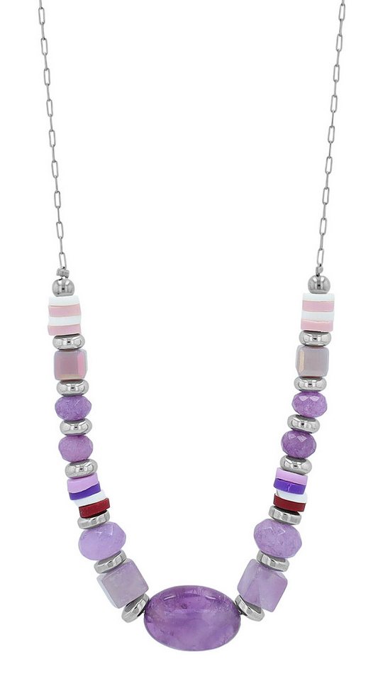 AKZENT Kette mit Anhänger 5010619 Edelstahl silber Damen wasserfest von AKZENT