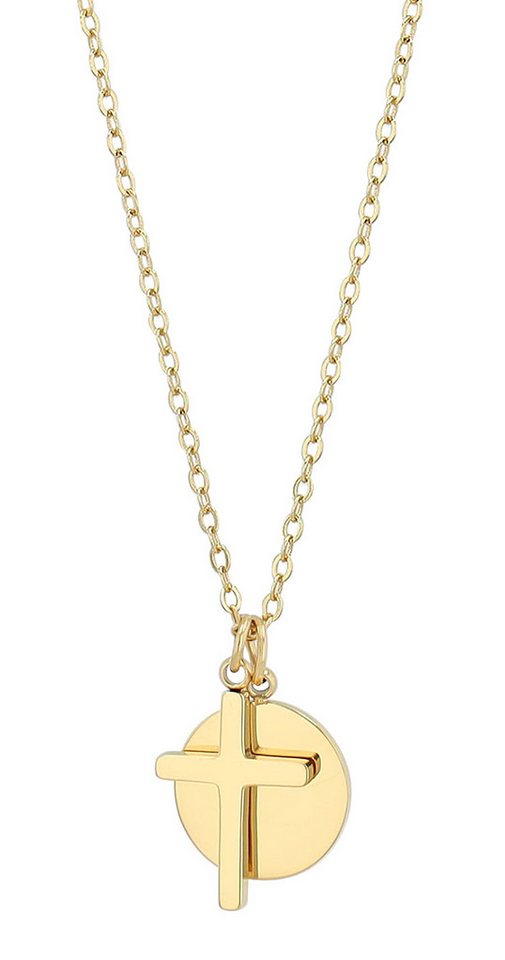 AKZENT Kette mit Anhänger 5010620 Edelstahl silber Damen wasserfest von AKZENT