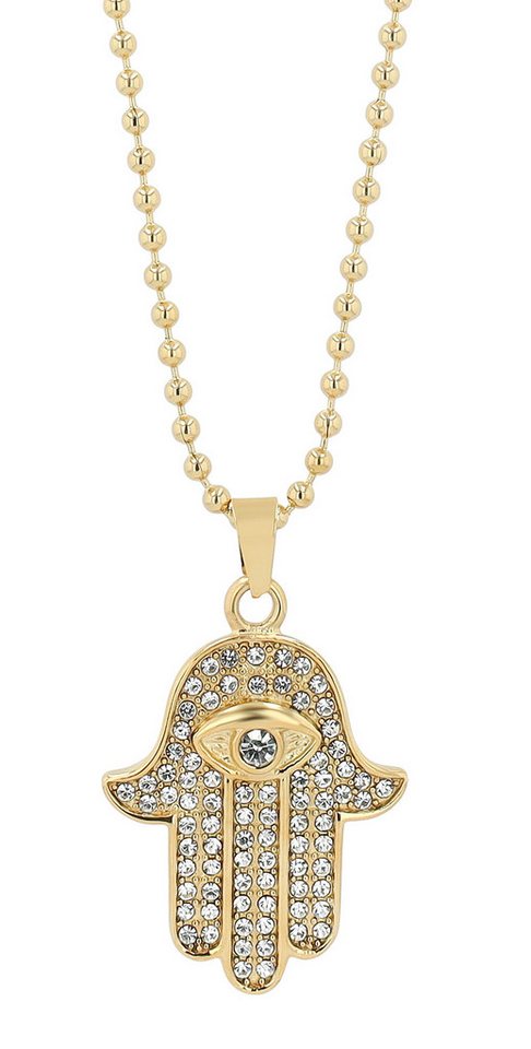 AKZENT Kette mit Anhänger 5010634 Edelstahl silber Damen wasserfest von AKZENT