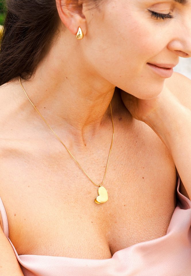 AKZENT Kette mit Anhänger 5010645 Kette mit Anhänger Edelstahl gold Damen wasserfest (Einzeln) von AKZENT