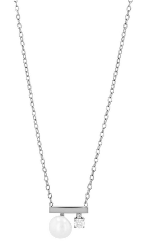 AKZENT Kette mit Anhänger 5010656 Edelstahl silber Damen wasserfest von AKZENT