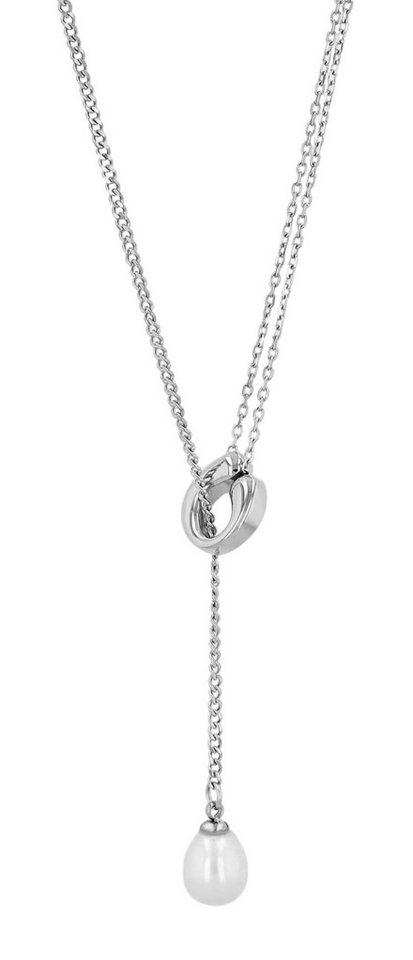 AKZENT Kette mit Anhänger 5010660 Edelstahl silber Damen wasserfest von AKZENT