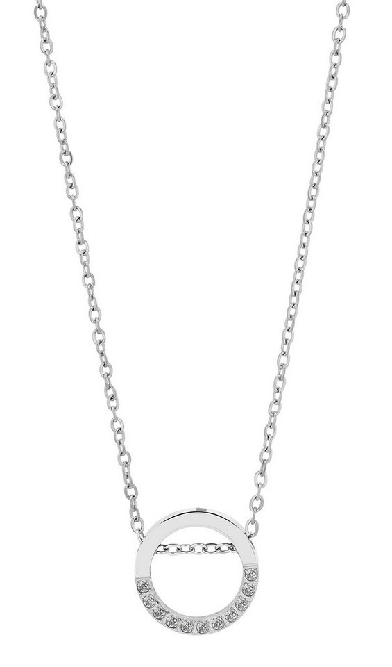 AKZENT Kette mit Anhänger Änna Edelstahl silber Damen wasserfest von AKZENT