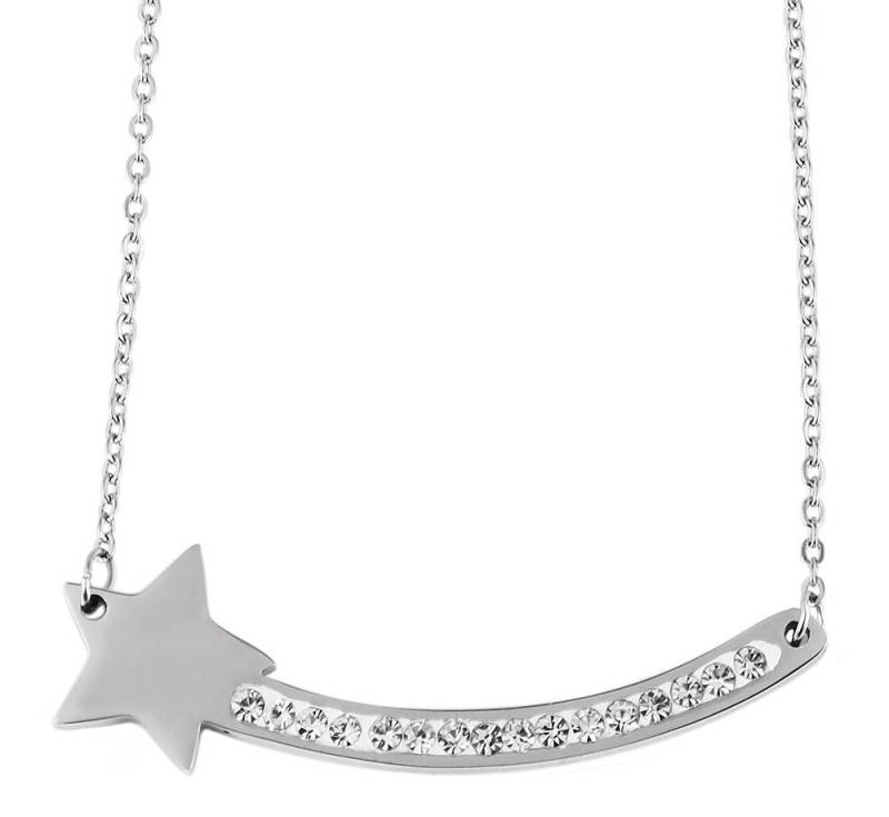 AKZENT Kette mit Anhänger Alba Edelstahl silber Damen wasserfest, Damen Kette mit AnhÃ¤nger von AKZENT