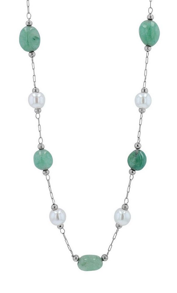 AKZENT Kette mit Anhänger Asude Edelstahl silber Damen wasserfest von AKZENT