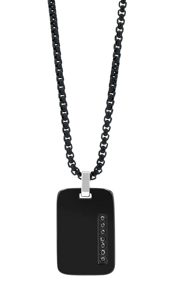 AKZENT Kette mit Anhänger Azra Edelstahl schwarz Damen wasserfest, Damen Kette mit AnhÃ¤nger von AKZENT