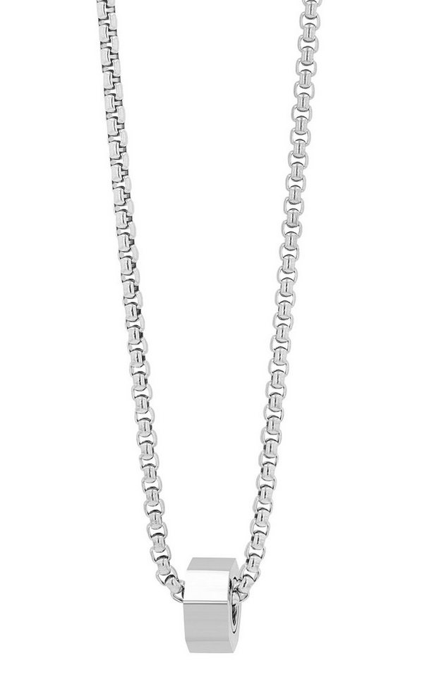 AKZENT Kette mit Anhänger Birger Edelstahl silber Damen wasserfest (inkl. Schmuckbox) von AKZENT