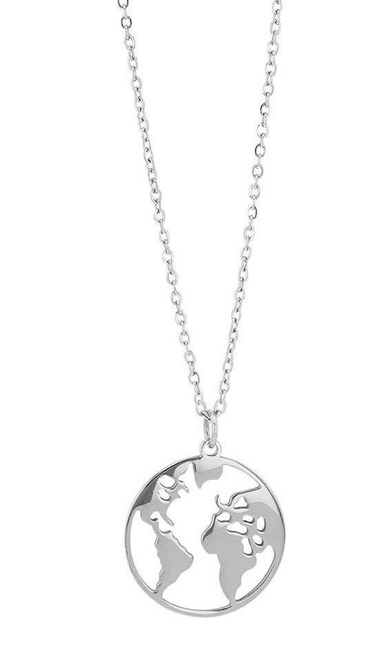 AKZENT Kette mit Anhänger Dara Edelstahl silber Damen wasserfest von AKZENT