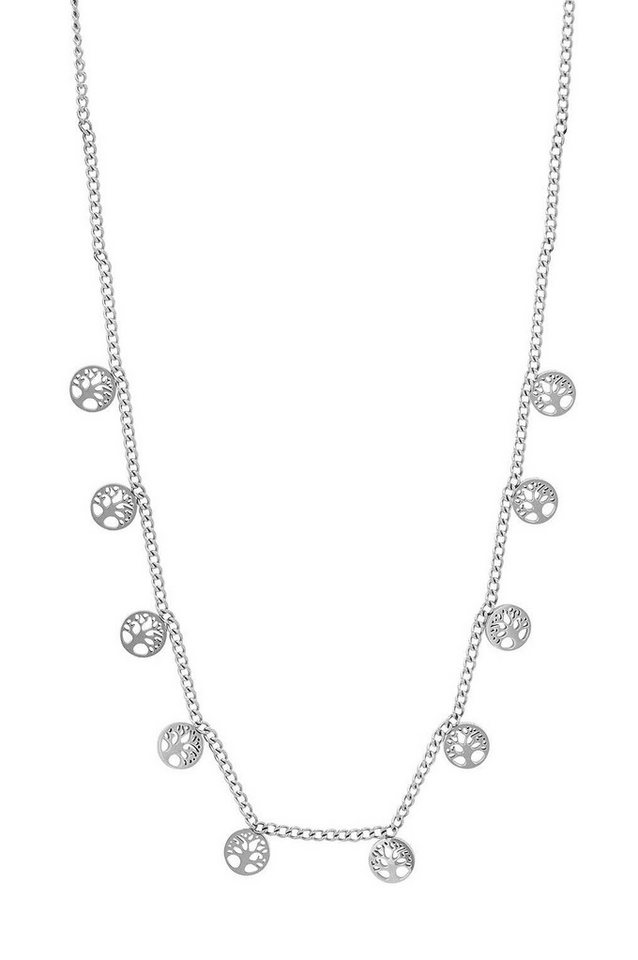 AKZENT Kette mit Anhänger Ella Edelstahl silber Damen wasserfest von AKZENT