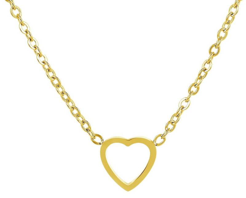 AKZENT Kette mit Anhänger Emma Akzent Ankerhalskette, Edelstahl, Herzanhänger (Einzeln), Damen Kette mit AnhÃ¤nger von AKZENT