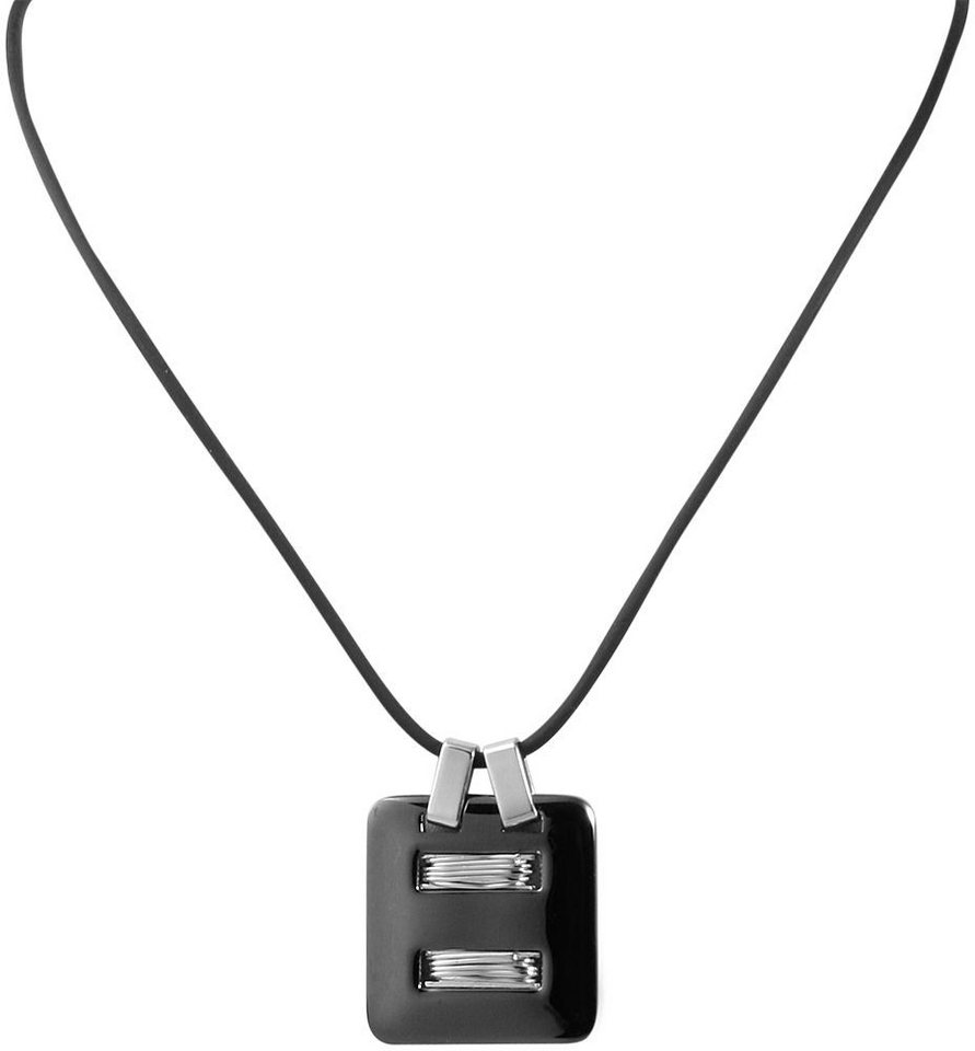 AKZENT Kette mit Anhänger Grehet Akzent Kautschuk Kautschukkette, Länge: 45 cm / Stärke: 2 (Einzeln) von AKZENT