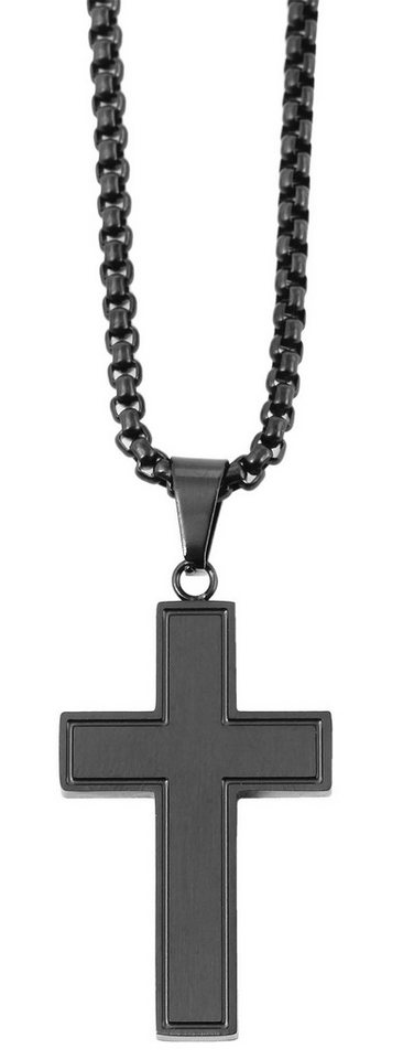 AKZENT Kette mit Anhänger Isoke Kette mit Anhänger Edelstahl schwarz Damen wasserfest (Einzeln) von AKZENT