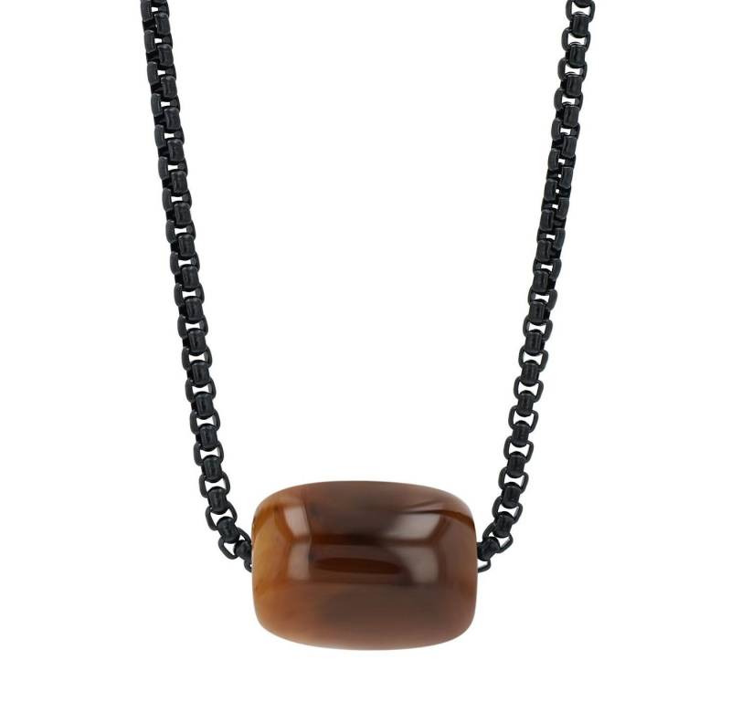 AKZENT Kette mit Anhänger Juniper Edelstahl schwarz Damen wasserfest von AKZENT