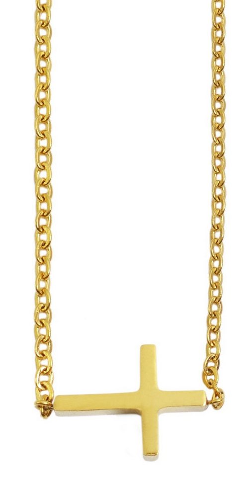 AKZENT Kette mit Anhänger Leona Akzent Edelstahl Halskette mit Anhänger, Länge: 43+5cm, (Einzeln), Damen Kette mit AnhÃ¤nger von AKZENT