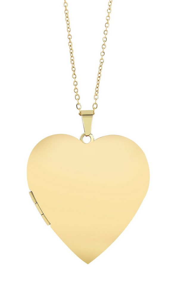 AKZENT Kette mit Anhänger Liora Akzent Medaillonkette "Liora" aus Edelstahl, 45+5 cm (Einzeln), Damen Kette mit AnhÃ¤nger von AKZENT