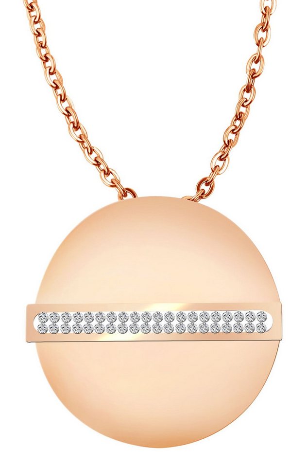 AKZENT Kette mit Anhänger Mathea Edelstahl silber Damen wasserfest, Damen Kette mit AnhÃ¤nger von AKZENT