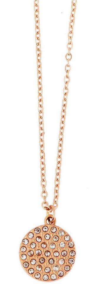 AKZENT Kette mit Anhänger Mathilda Edelstahl, Simili, 43 cm (Einzeln), Damen Kette mit AnhÃ¤nger von AKZENT