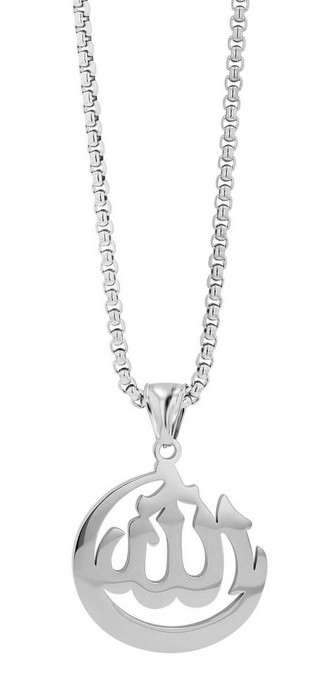 AKZENT Kette mit Anhänger Munin Edelstahl silber Damen wasserfest (inkl. Schmuckbox), Damen Kette mit AnhÃ¤nger von AKZENT