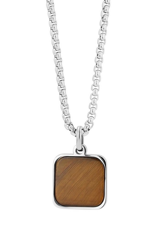 AKZENT Kette mit Anhänger Naturella Edelstahl silber Damen wasserfest von AKZENT