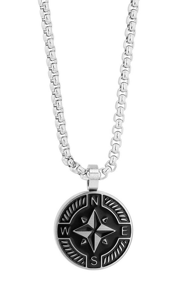 AKZENT Kette mit Anhänger Nimbus Edelstahl silber Damen wasserfest von AKZENT