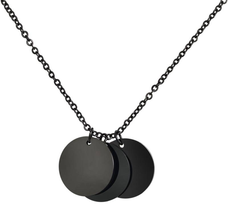 AKZENT Kette mit Anhänger Orell Edelstahl Ankerkette, gravierbare Anhänger, 45 + 5 cm (Einzeln), Damen Kette mit AnhÃ¤nger von AKZENT