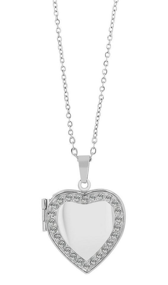 AKZENT Kette mit Anhänger Oria Edelstahl silber Damen wasserfest, Damen Kette mit AnhÃ¤nger von AKZENT