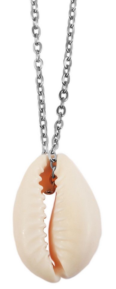 AKZENT Kette mit Anhänger Seadona Ankerkette mit Muschelanhänger, Edelstahl, 45+5 cm (Einzeln), Damen Kette mit AnhÃ¤nger von AKZENT