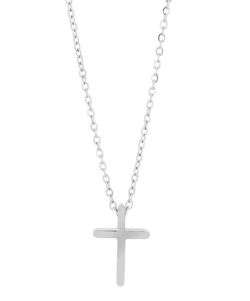 AKZENT Kette mit Anhänger Tavia Kreuzkette "Tavia" aus Edelstahl, silber- oder goldfarben (Einzeln) von AKZENT