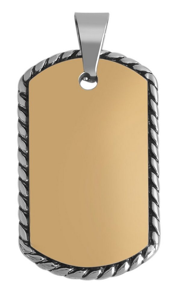 AKZENT Dog Tag Anhänger Derclair Gravur Kettenanhänger Dog Tag von AKZENT