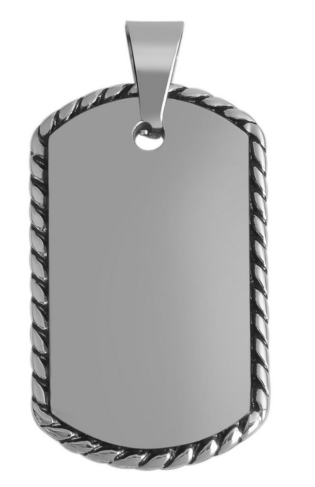 AKZENT Dog Tag Anhänger Derclair Gravur Kettenanhänger Dog Tag von AKZENT