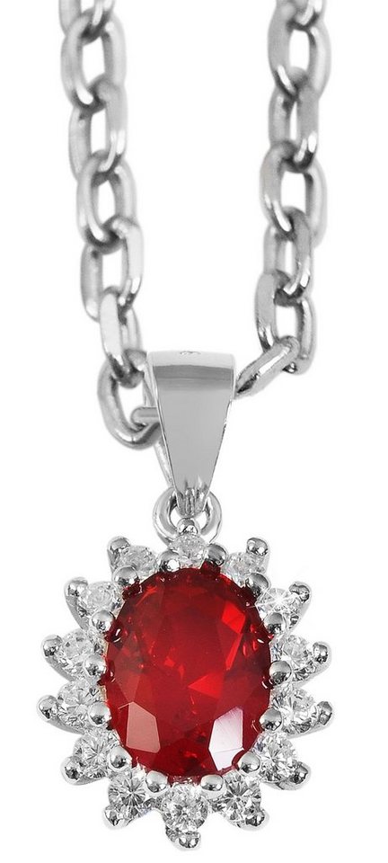 AKZENT Kettenanhänger Divna Kettenanhänger aus 925er Sterling Silber rhodiniert mit Zirkonia, Damen AnhÃ¤nger von AKZENT