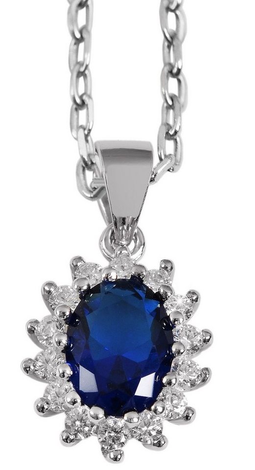 AKZENT Kettenanhänger Divna Kettenanhänger aus 925er Sterling Silber rhodiniert mit Zirkonia, Damen AnhÃ¤nger von AKZENT