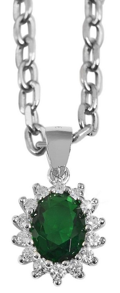 AKZENT Kettenanhänger Divna Kettenanhänger aus 925er Sterling Silber rhodiniert mit Zirkonia, Damen AnhÃ¤nger von AKZENT