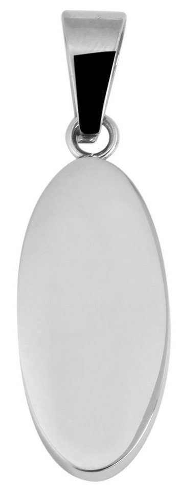 AKZENT Dog Tag Anhänger Lavin Gravur Kettenanhänger aus Edelstahl oval von AKZENT